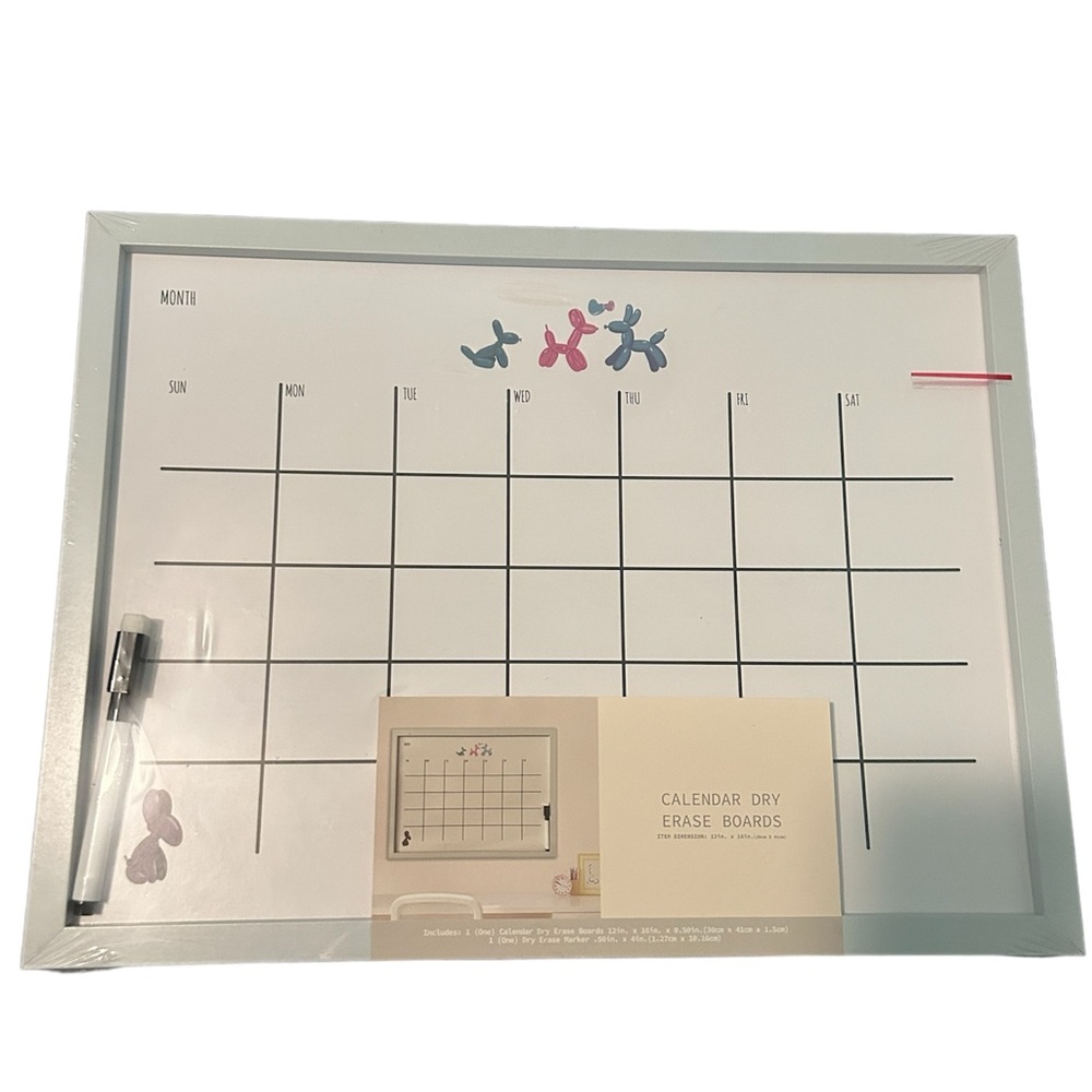 Calendar Dry Erase Board